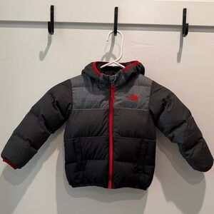 Toddler The North Face Black and Gray Hooded Jacket